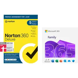 Microsoft 365 Family 6 Benutzer 12 Monate PKC DE