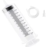 GZYHGS Ölabsaugpumpe 1000ml, Spritze Mit Schlauch Dosierspritze mit Adapter Handpumpe öl Absaugpumpe für Motor Getriebeöle Bremsflüssigkeit Umfüllpumpe.