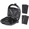 BURI Sandwichmaker Sandwichmaker 3in1 Waffeleisen Kontaktgrill Sandwichtoaster antihaft