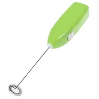 Elektrischer Milchaufschäumer, handgehaltener, batteriebetriebener Schneebesen, Milchaufschäumer, kabelloser Schneebesen für die Kaffeemaschine zu Hause, in der Hotelküche (Grün)