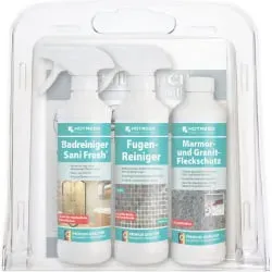 HOTREGA Bad-Pflegeset "Naturstein" SH220025 , 3 x 500 ml - Flasche