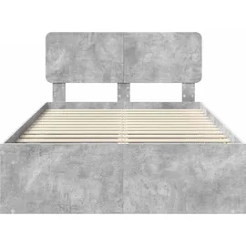 vidaXL Bettrahmen 120 x 200 cm Grau