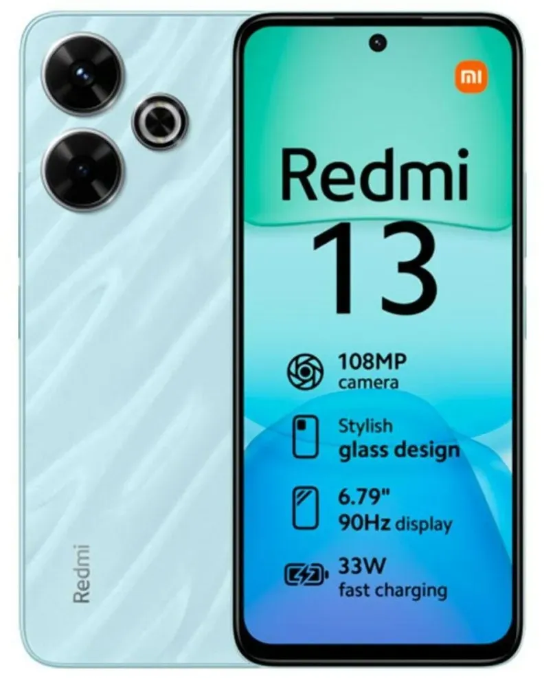 Smartphone Xiaomi Redmi 13 Octa Core 6 GB RAM 128 GB Blau 6,79