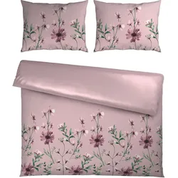 Bettwäsche Wiese XXL Mauve ca. 200x220cm