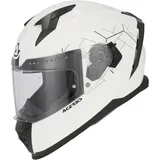 Acerbis X-Way Solid Helm, weiss, Größe L für Männer