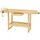 Wiltec Werkbank 151 x 61,5 x 86 cm, aus Holz, Werktisch aus Rubberwood, Hobelbank bis 150 kg belastbar, Werkzeugbank mit Schublade und Spannzangen
