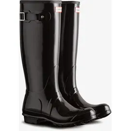 Hunter Original Tall Gloss Boot wasserdicht schwarz