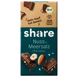 share Bio Nuss & Meersalz Schokolade 100,0 g