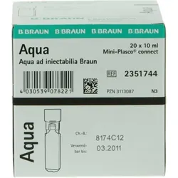 AQUA AD injectabilia Miniplasco connect Inj.-Lösung 20X10 ml Injektionslösung