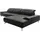 Musterring Ecksofa Leder 3-Sitzer Schwarz