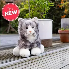 TOBAR Graue Katze Animigos Kuscheltier - Grau