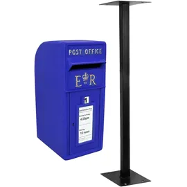MonsterShop Briefkasten mit Bodenständer Blau