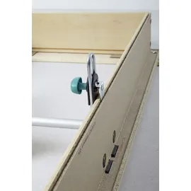 WOLFCRAFT Türfutterstrebe Aluminium 60-100 cm grau/türkis