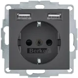 Berker USB-Steckdose 1 St. anthrazit matt