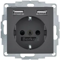 Berker USB-Steckdose 1 St. anthrazit matt
