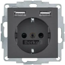 Berker USB-Steckdose 1 St. anthrazit matt