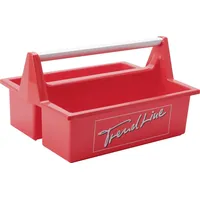 Trendline Tragekasten rot 39,6 x 29,4 cm, Alu-Griff Werkzeugkasten