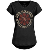 Rokker Anthony, T-Shirt Damen - Schwarz/Grau/Rot - L