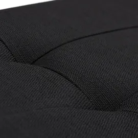 Relaxdays Faltbare Sitzbank XL, mit Stauraum, Sitzcube, Fußablage, Sitzwürfel als Aufbewahrungsbox, 38x76x38cm, schwarz