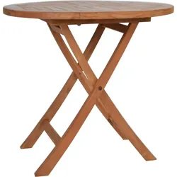 Teak Klapptisch rund Massivholz Teak