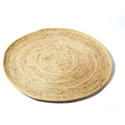 Deluxe runder Teppich Natural