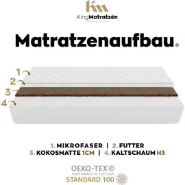 king matratzen KingKOMFORT PLUS 160 x 200 cm H3/H4