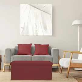 Mobili Rebecca Fusshocker, Bordeaux Textil, Rechteckig, 38x38x76 cm, Wohnzimmer, Hocker Sitzhocker