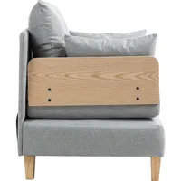 [en.casa] 1-Sitzer-Schlafsofa Seinlus 81x88x68 cm Hellgrau