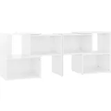 vidaXL TV-Schrank Hochglanz-Weiß 104x30x52cm Holzwerkstoff