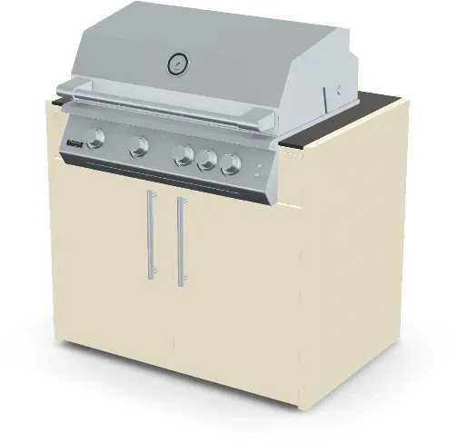 Brabura Fusion 400 RS Modul - Nero Zimbabwe / Perle Blanche / Silberner Griff
