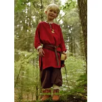 Battle-Merchant Mittelalter Tunika Kinder rot 110