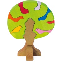 Glückskäfer - Steckspiel Vogelbaum, 9-teilig, aus Holz