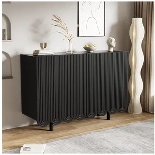 autolock Sideboard Sideboard, tropfenförmiges Sideboard schwarz