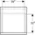 Geberit iCon 45x60x47,6cm, 2 Laden, nuss/Griff la. ma