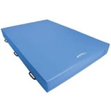 Grevinga Weichbodenmatte RG 23/25 kg/m3 nach DIN EN 12503-1 Typ 8 | Fallschutz | Turnmatte | Weichboden (200 x 150 x 30 cm, Blau)