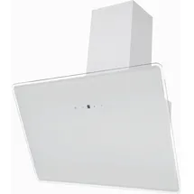 Respekta Dunstabzugshaube 80 cm kopffreie Schräghaube Weiß A++ Umluft LED Respekta - Weiß
