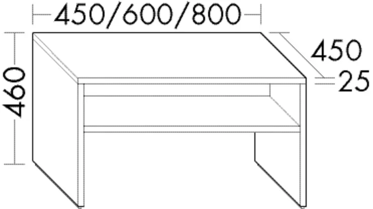 Burgbad Bank Sys30 PG1 Aqua 460x450x450 Nussbaum Dekor Samt, BANK045F2812 BANK045F2812