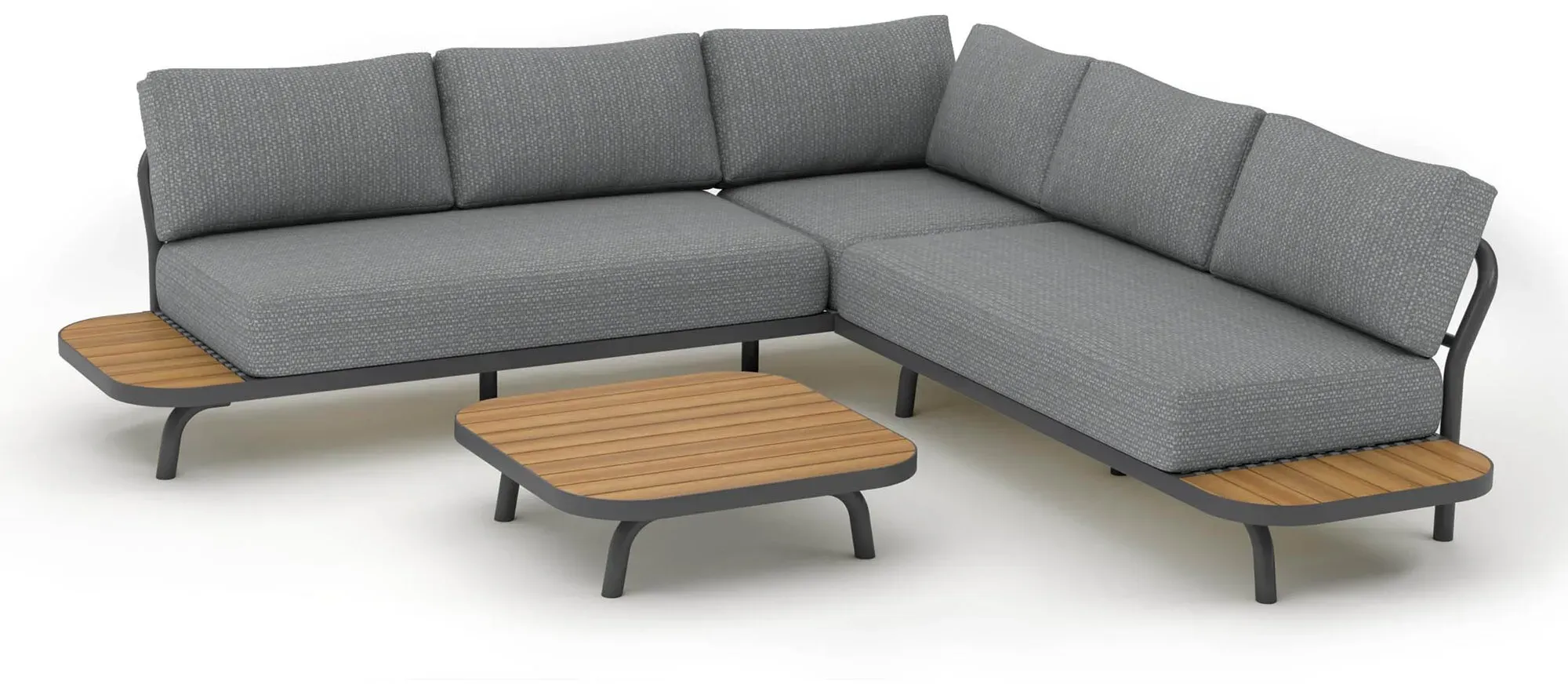 barths »Paros« Lounge-Set anthrazit 2-teilig