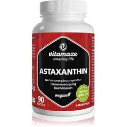 Vitamaze Astaxanthin Kapseln zum Schutz der Zellen vor oxidativem Stress 90 KAP