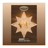 Weigla Beleuchtetes Fensterbild »Schneemann«, 1 St.)