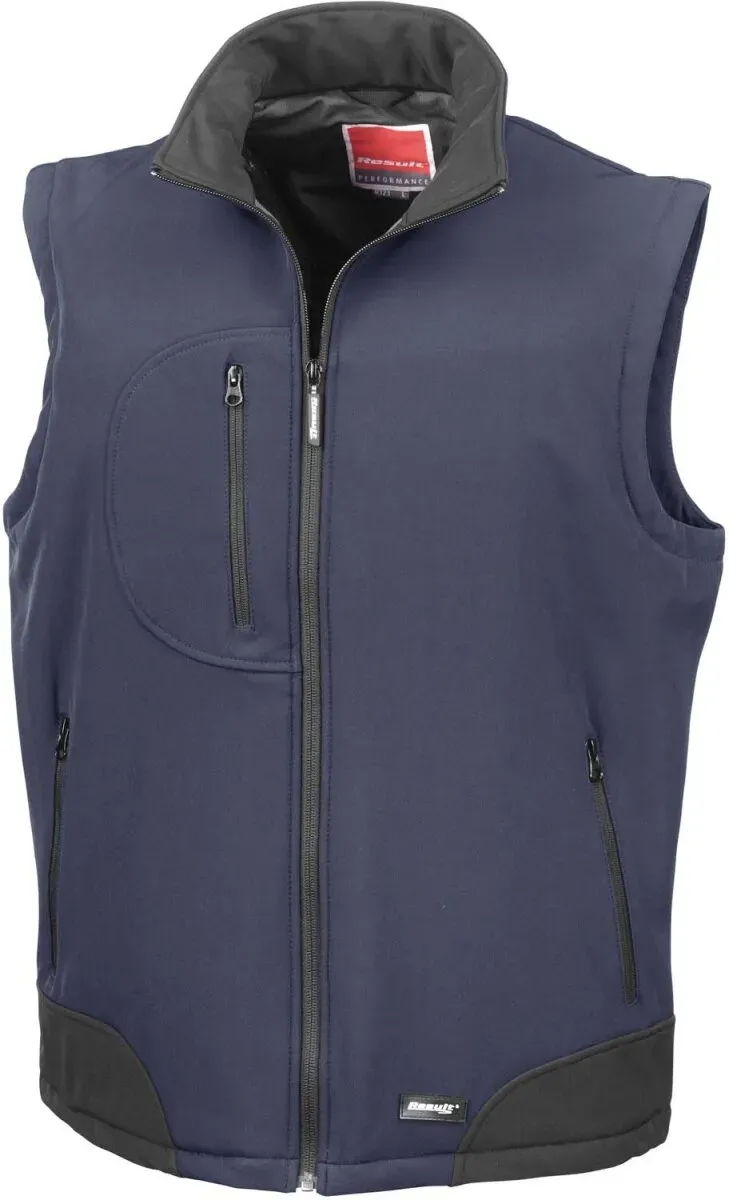 Result Herren 3-Lagen Softshell Bodywarmer R123X navy/black M