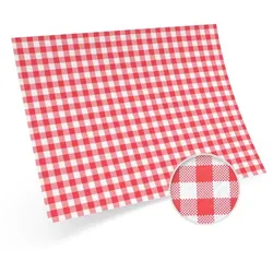 1000 Tischset Geschirruntersetzer 40 x 30 cm - Karo rot für festliche Anlässe
