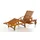 Chillroi verstellbare Sonnenliege 200 x 70 x 30 cm Akazienholz
