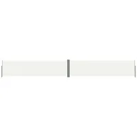 vidaXL Seitenmarkise Ausziehbar Creme 160x1200 cm