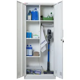 Proregal Putzmittelschrank 170 x 70 x 30 cm Weiß