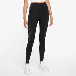 NIKE Damen Tight W NSW AIR HR TGHT, BLACK/WHITE, S