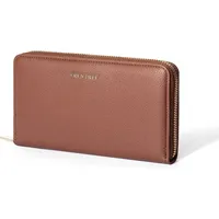 Frentree Frentree® Clutch Geldbörse Damen - Portemonnaie Damen mit 16 Kartenfächern und Smartphonefach Herbst- und Winterfarben - Camel