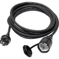 Sygonix SY-5044438 Strom Verlängerungskabel 16 A Schwarz 3.00 m