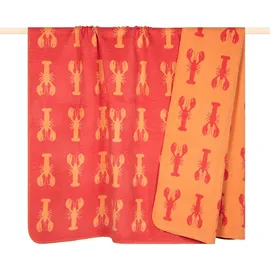 PAD Lobster Kuscheldecke 150 x 200 cm Rot/Rosa