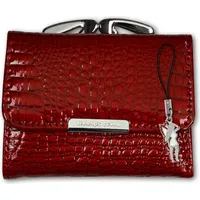 Jennifer Jones Damen Geldbörse rot Leder 9.5x2x8cm OPJ119R